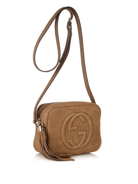 brown leather gucci bag|gucci brown canvas crossbody bag.